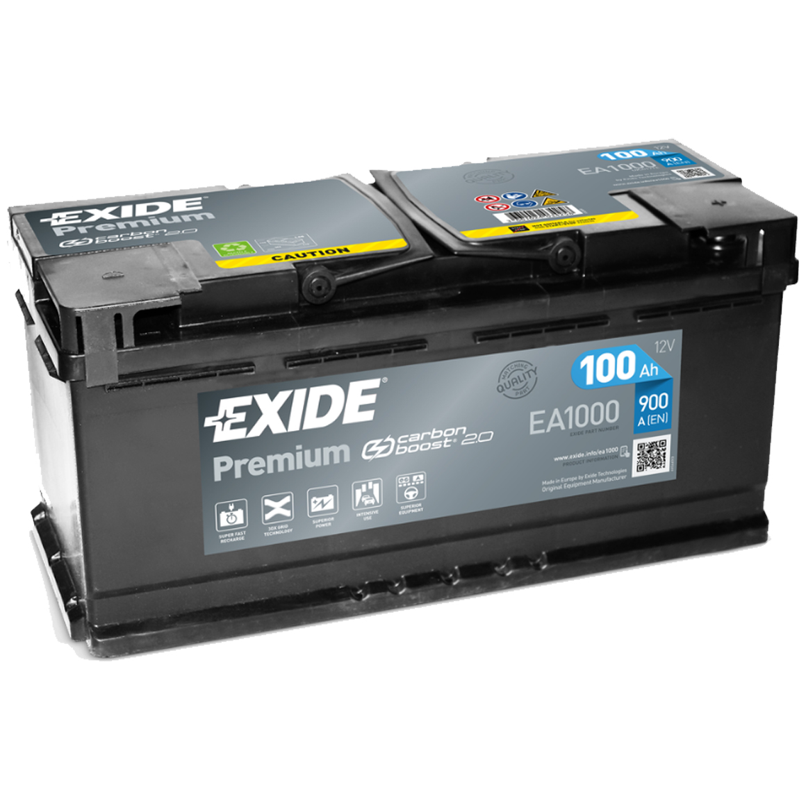 EXIDE PREMIUM-EA1000 12V-100Ah