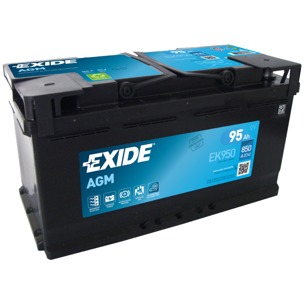 EXIDE AGM-EK950 12V-95Ah